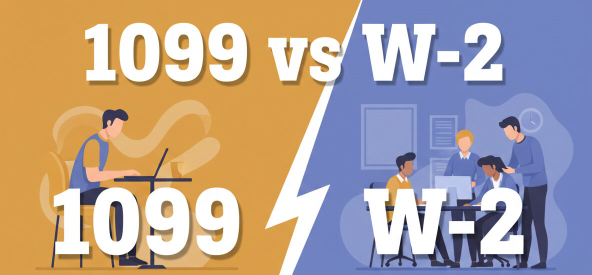What Does the IRS see as the Difference Between a 1099 and a W-2 Job?