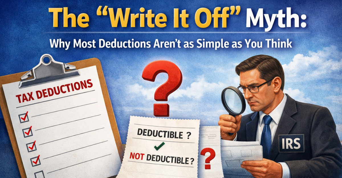 The “Write It Off” Myth: Why Most Deductions Aren’t as Simple as You Think